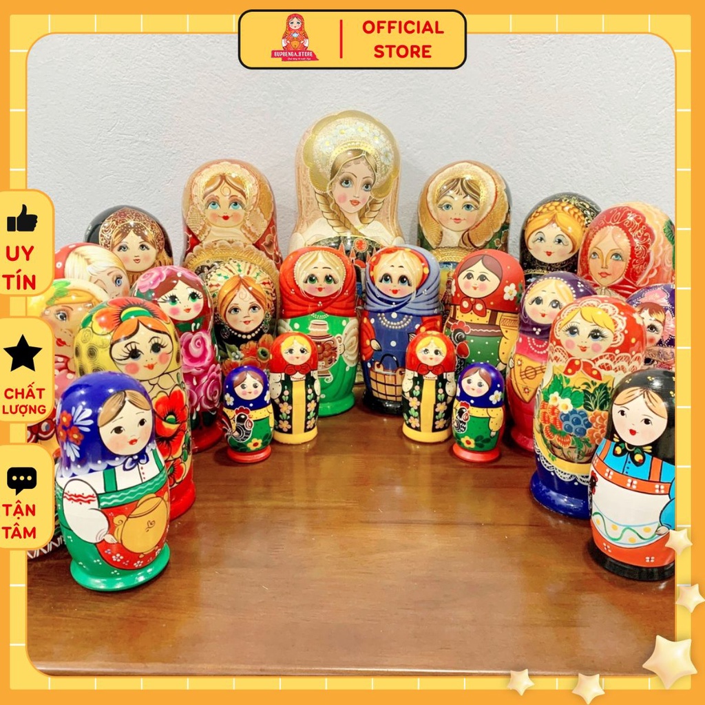 BÚP BÊ NGA MATRYOSHKA 5 CON, 7 CON, 10 CON CỰC XINH ĐẸP