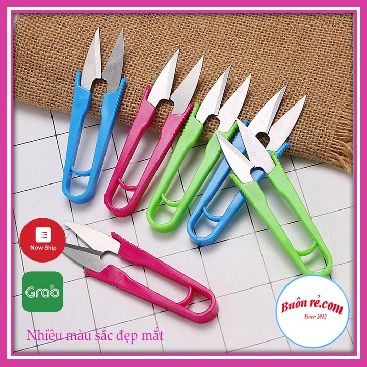 Kéo Bấm Chỉ- Kéo Cắt Chỉ Cán Nhựa Chữ U Tiện Dụng - 00120