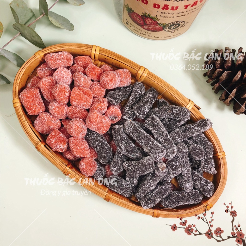 Kẹo dẻo hương dâu mix vị (Kẹo hương dâu tây, dâu tằm, thơm ngon chuẩn vị)