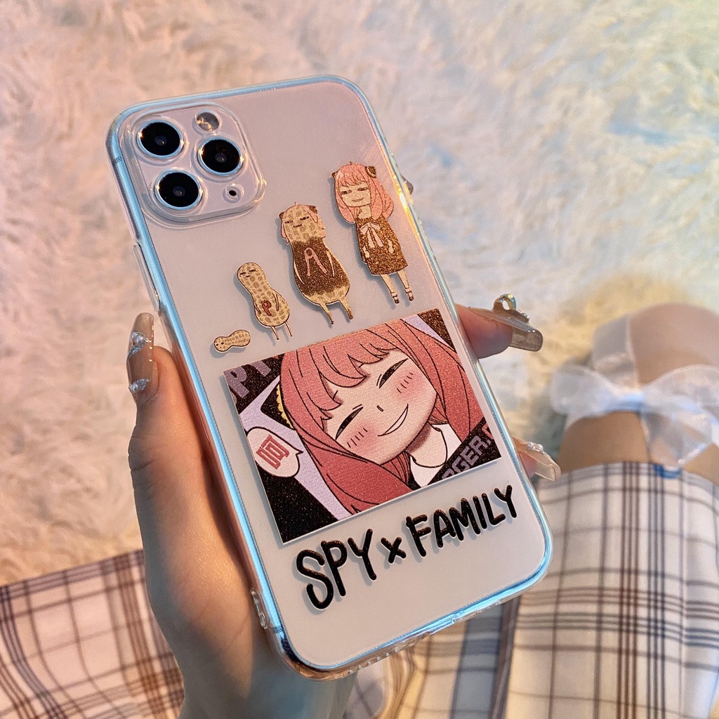 SPY×FAMILY Anya Forger Ốp Điện Thoại In Hình Peanut Ania Cho iPhone 14 MAX 11PRO 13PRO 12 78PLUS XS MAX 6SPLUS XR XS X SE202013 Ốp Điện Thoại Mềm Cho 14 MAX 12 mini 13 xr 6 x 11 pro max xs se2020 xsmax 7 8plus 6s