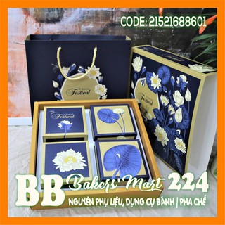 💥 HOT 💥 Combo 10 bộ hộp trung thu 4 bánh THANH LIÊN HOA (không ép kim)