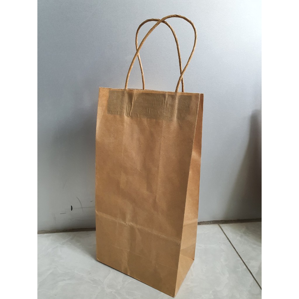 XẢ KHO - Túi giấy kraft, túi giấy xi măng có quai xách chỉ từ 1680đ/túi