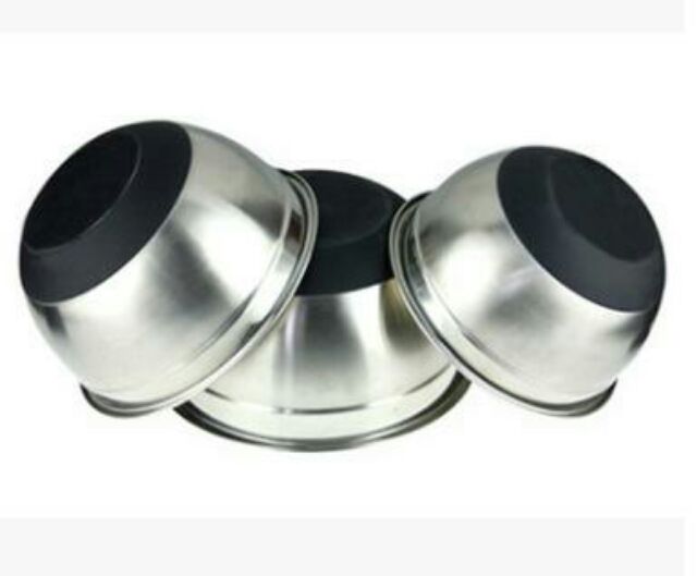 Thau inox 304 đế chống trượt sáng bóng như hình
