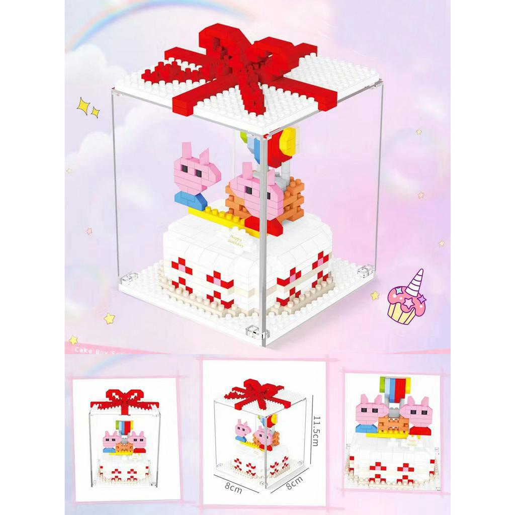 Đồ Chơi Lắp Ghép Tạo Hình Bánh Sinh Nhật 3D Thỏ Stella ,Gấu, Vịt Donald Làm Quà Tặng , Sinh Nhật Trang Trí