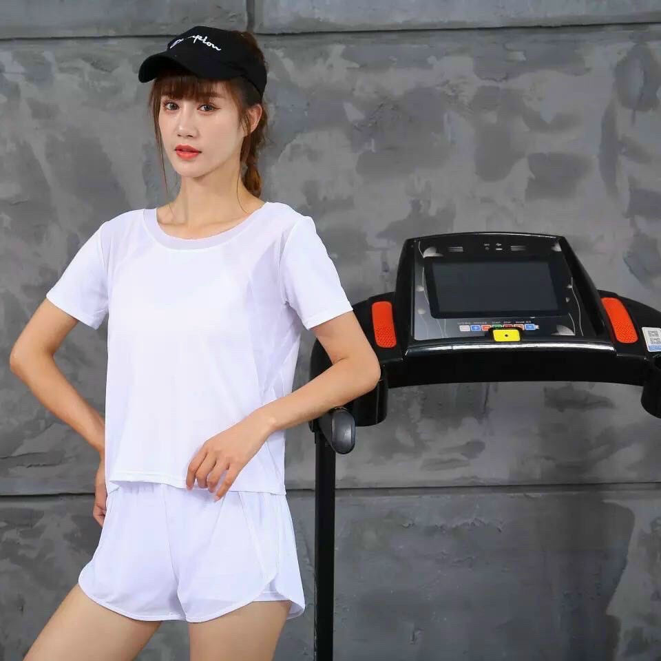 Bộ Tập Thể Thao, Gym, yoga Nữ Quần Short Chất Thun Lạnh Dày Dặn, Co Giãn 4 Chiều Thoải Mái Vận Động