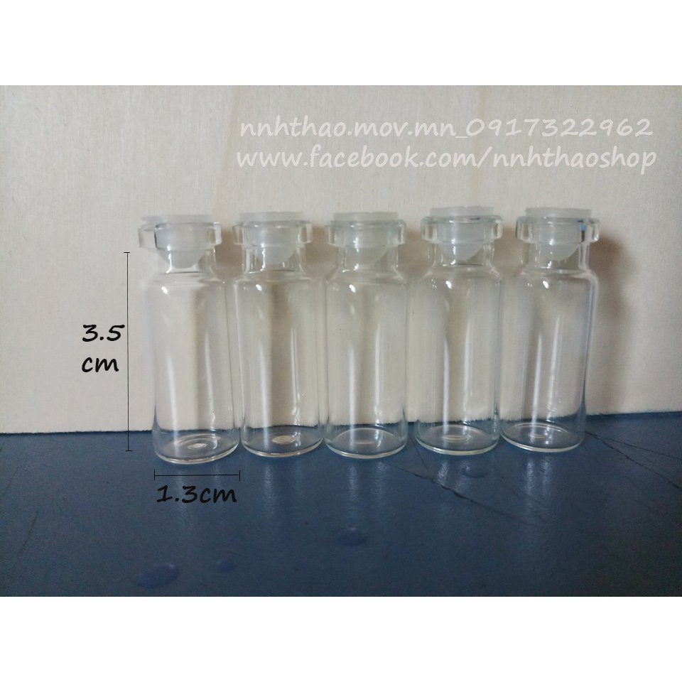 50 lọ thủy tinh nhỏ loại 1ml_2ml_3ml