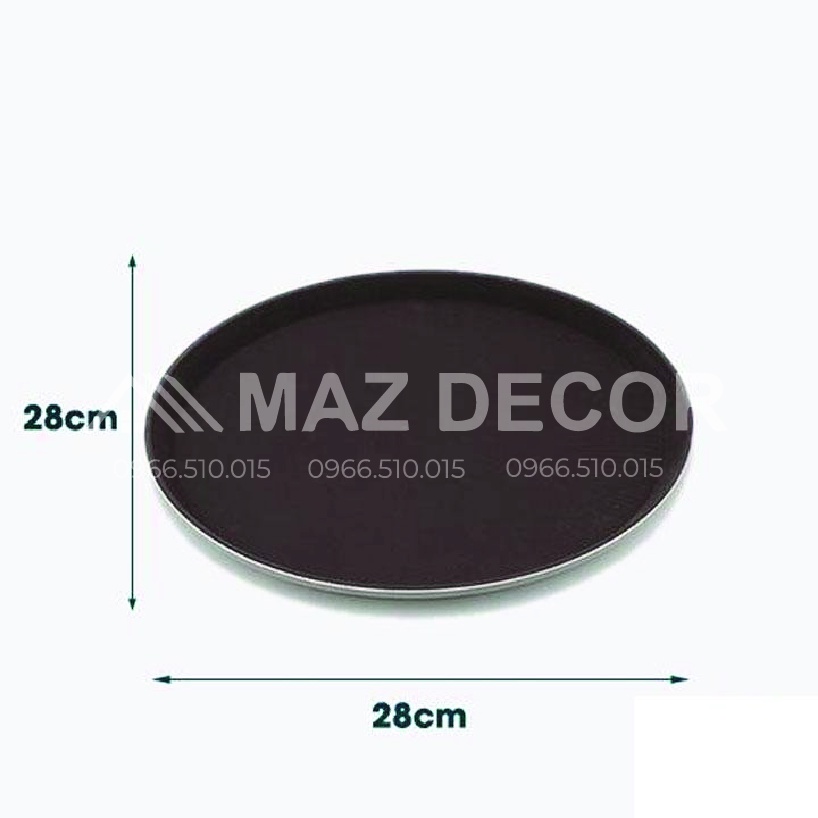 [Sỉ] Khay bê đồ chống trơn tròn các cỡ 28-36-40cm đẹp dày dặn giá rẻ