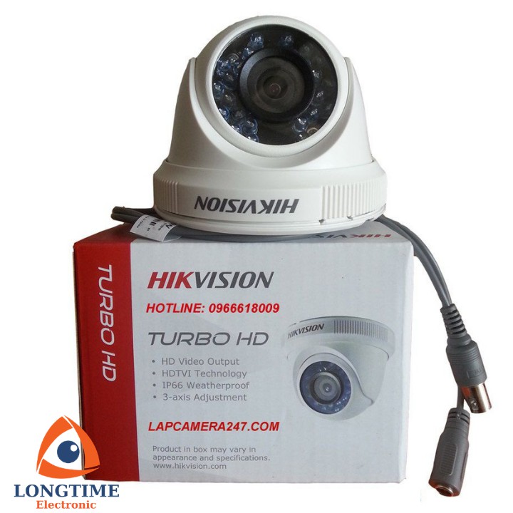 Camera Hikvision DS-2CE56C0T-IRP , camera dành cho đầu ghi , Cảm biến High-Performance CMOS 1MP , 1280x720@25fps