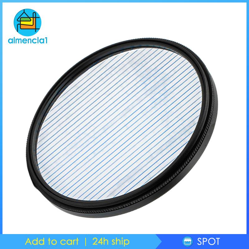 1Pc Streak Anamorphic w / Xoay cho Video 77mm Cầu Vồng Streak