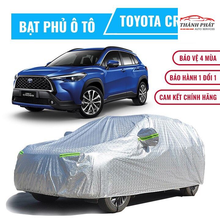Toyota Cross, Áo Trùm  Ô Tô 5 chỗ Toyota Corolla Cross Chống Nước, Chống Nắng, Chống Bụi Có 2 Mẫu Lựa Chọn