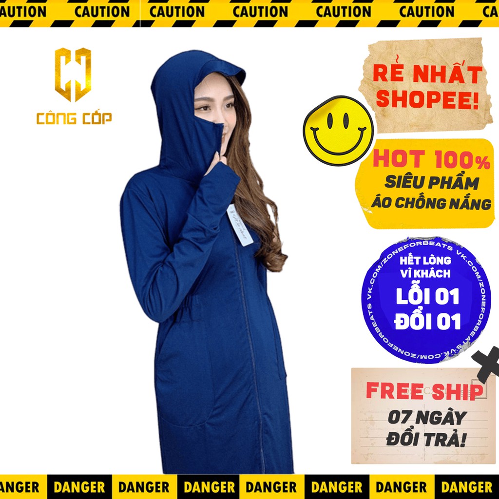 [ free ship ]áo chống nắng nữ áo chống nắn toàn thân cao cấp ( chống tia UV tuyệt đối ) mặc siêu mát.