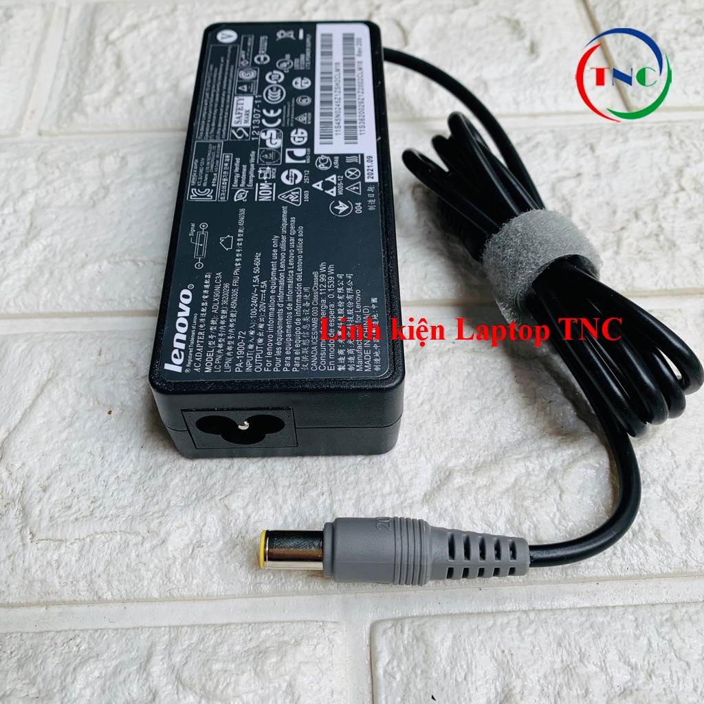 Sạc Laptop Lenovo T400 T410 T420 T430 20V- 4.5A chân kim Adapter IBM