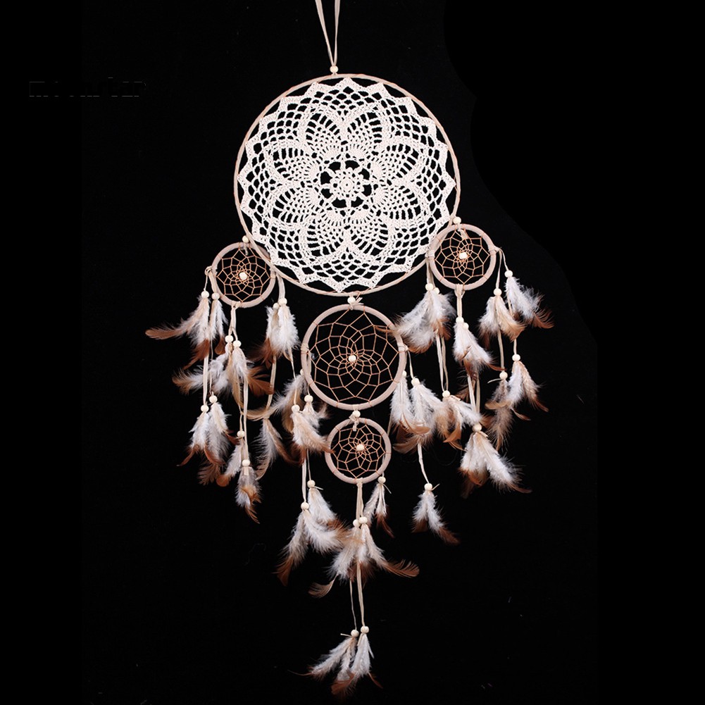 Dreamcatcher thiết kế 5 vòng treo tường chuyên dụng trang trí không gian