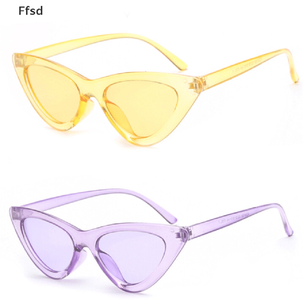 {Ffsd} Kính Râm Mắt Mèo Tam Giác Dễ Thương Gợi Cảm Cổ Điển Cho Nữ * Bán Chạy