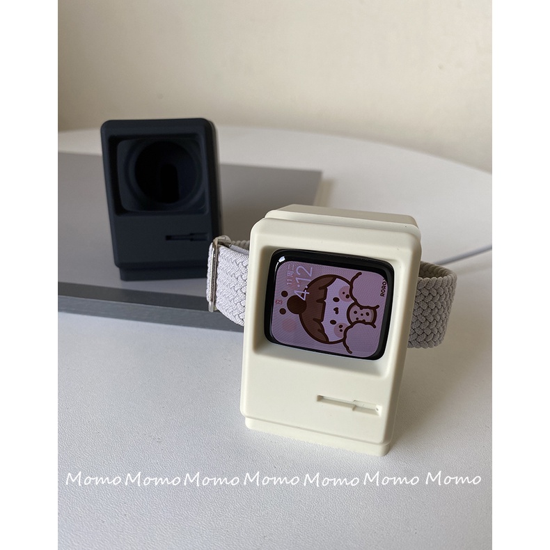 Đế Sạc Đồng Hồ Smart Watch Series 7 6 Se 5 4 3 2 1 Bằng Silicone Chất Lượng Cao
