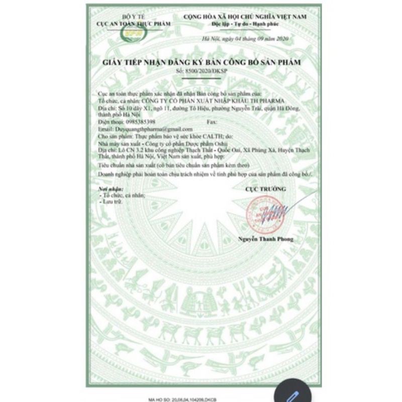 ✅Viên uống bổ sung Canxi , Vitamin D3, lọ 30 viên
