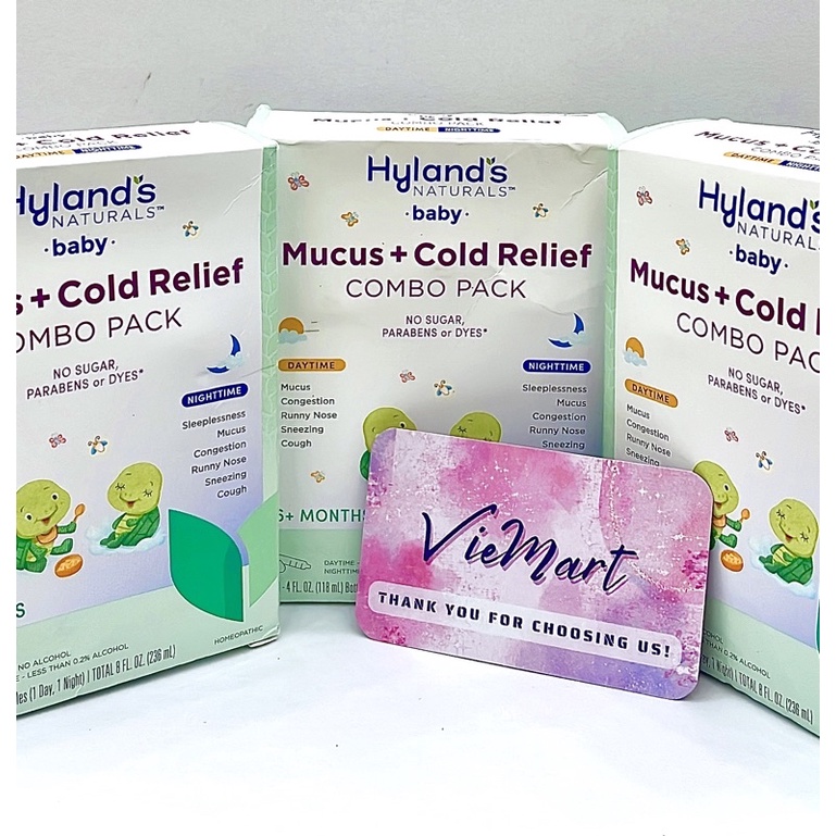 👶Siro ho HYLAND’S BABY MUCUS + COLD RELIEF  👶