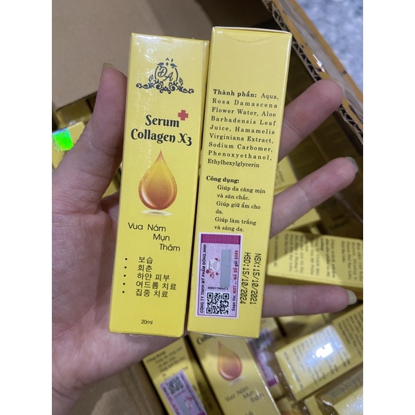 Serum collagen x3 (check mã + tem cào)