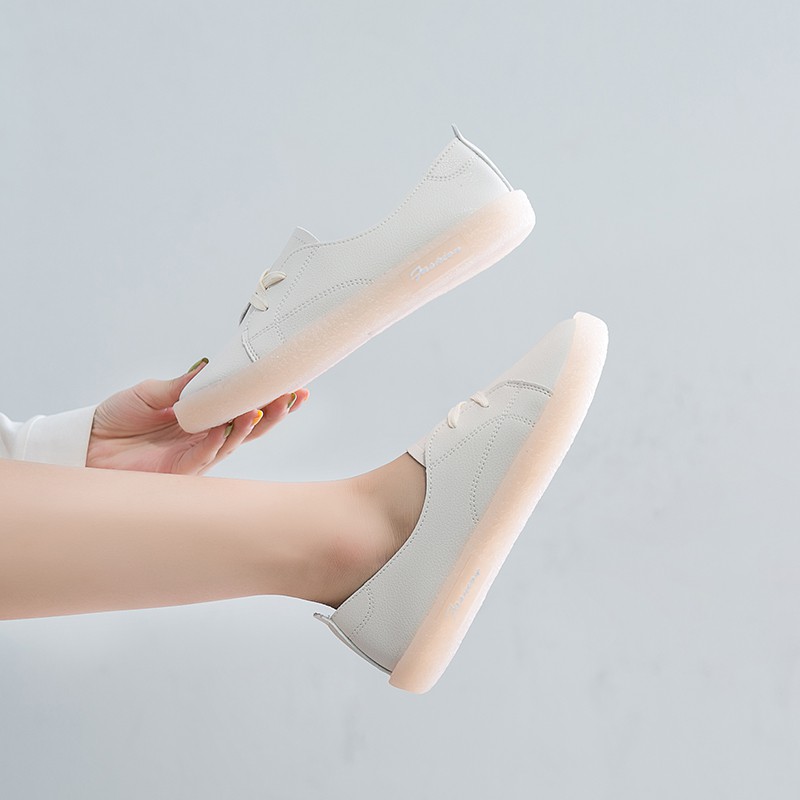 Slip on da nữ - Giày lười da nữ dáng bè siêu xinh- MPS248