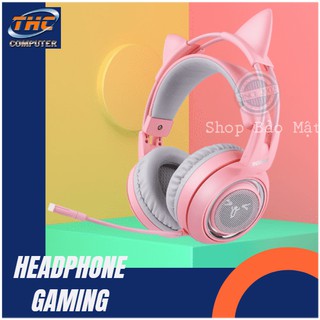 Tai Nghe Mèo Hồng Game Thủ Có Micro Chính Hiệu SOMIC - shopbaomat