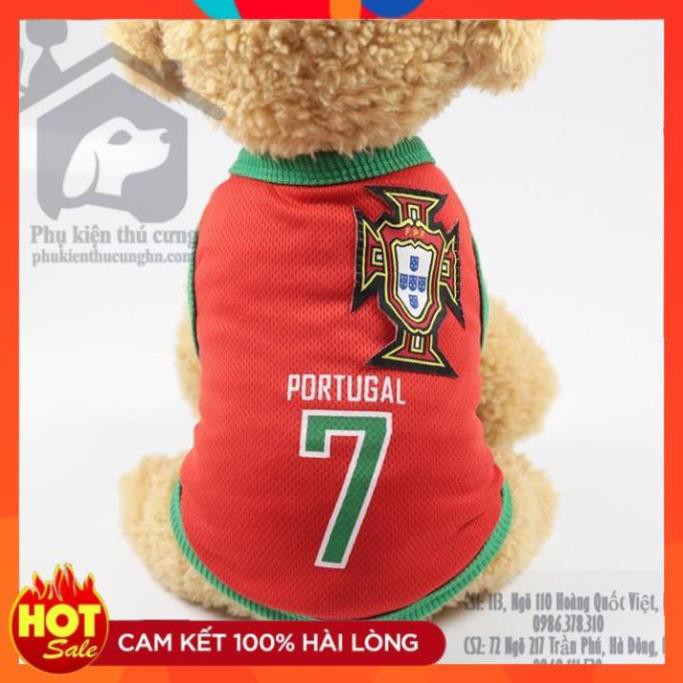 Áo mùa hè - áo bóng đá dành cho thú cưng 1-25kg - Áo thể thao - Phụ kiện chó mèo Pet Shop Hà Nội