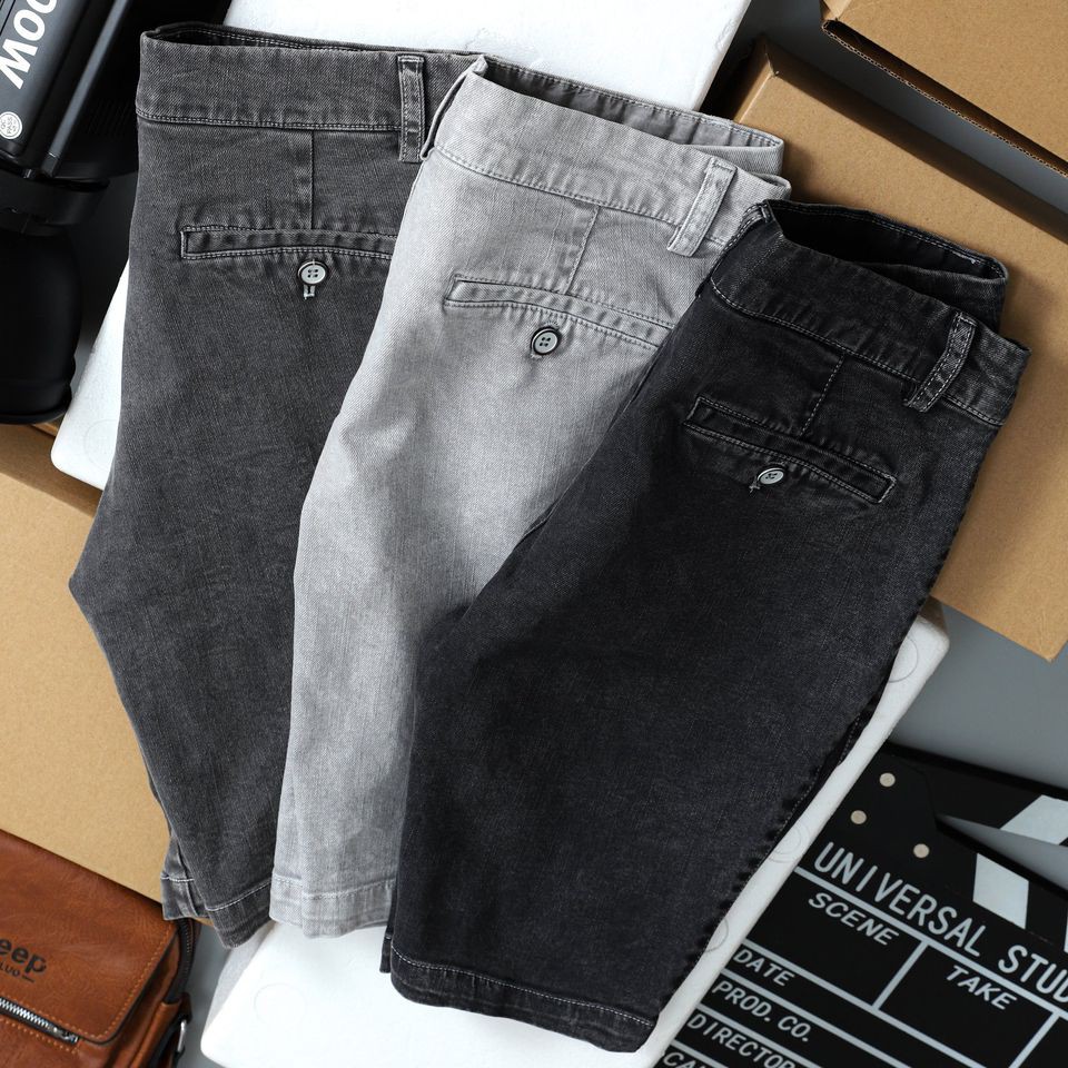 Short Jean thun BR Xám - Hàng hiệu Xuất Khẩu QJKK01