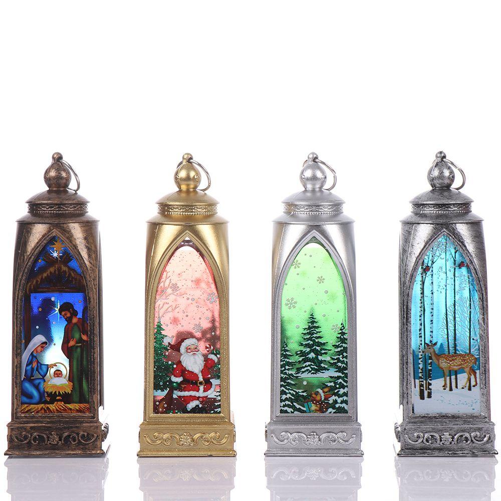 MUVAKO Lồng Đèn Treo Trang Trí Tiệc Giáng Sinh Hình Ông Già Noel Mới