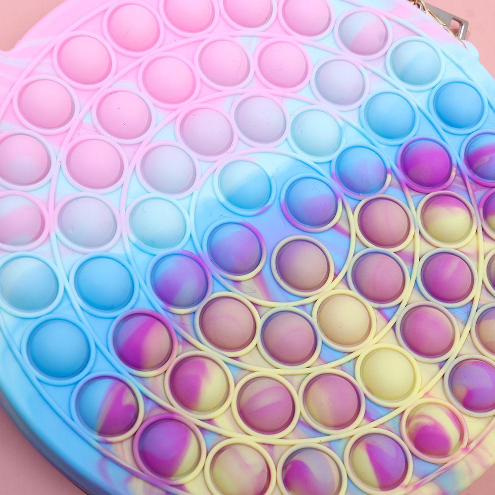 UUMIR Túi Tote Đeo Vai Bằng Silicone Đơn Giản Dimple Fidget Spinner Pop