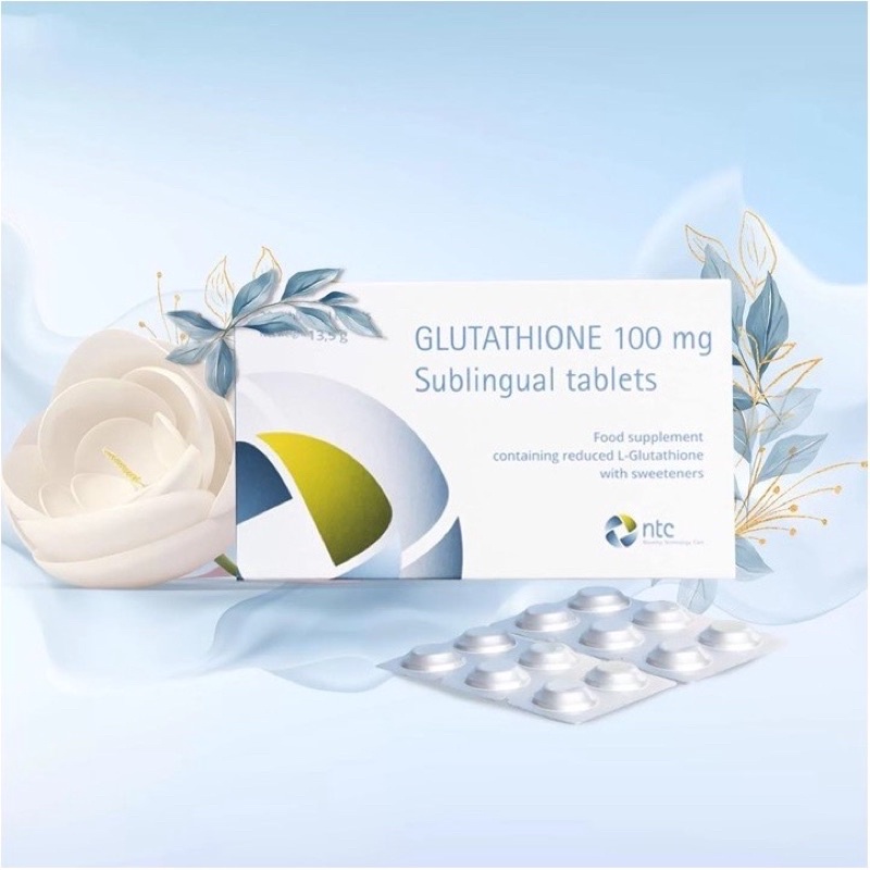 Viên Ngậm Trắng Da Dưới Lưỡi Glutathione 100mg Nhập Khẩu Italia