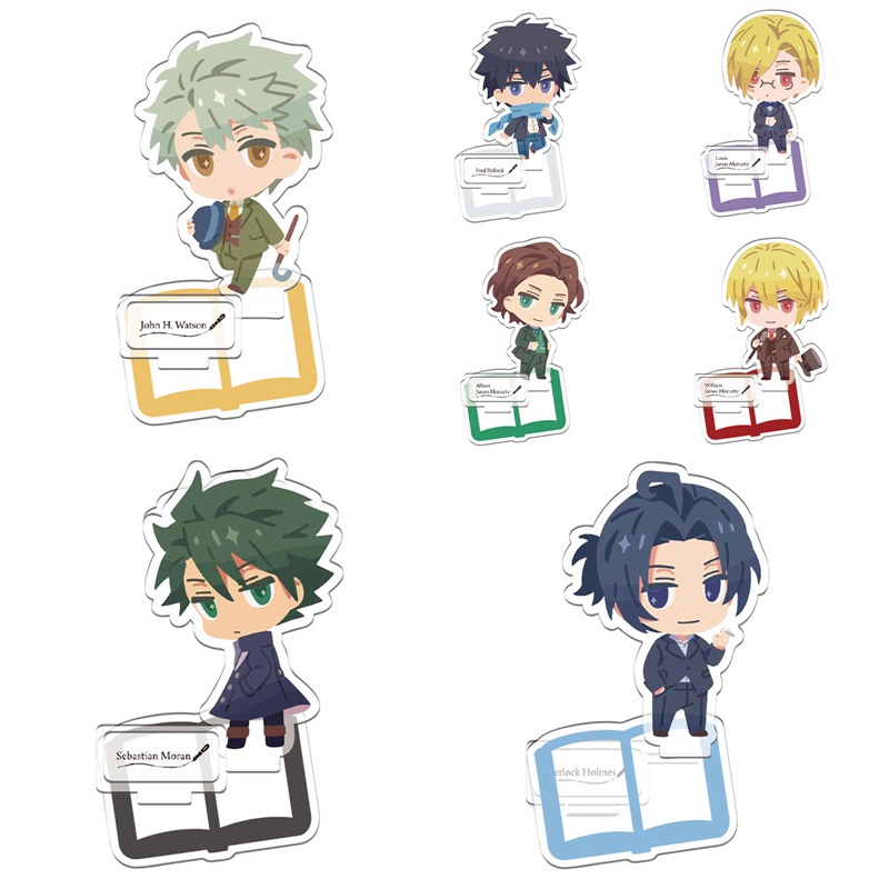 Standee hình nhân vật hoạt hình Moriarty The Patriot bằng acrylic 8cm để bàn trang trí