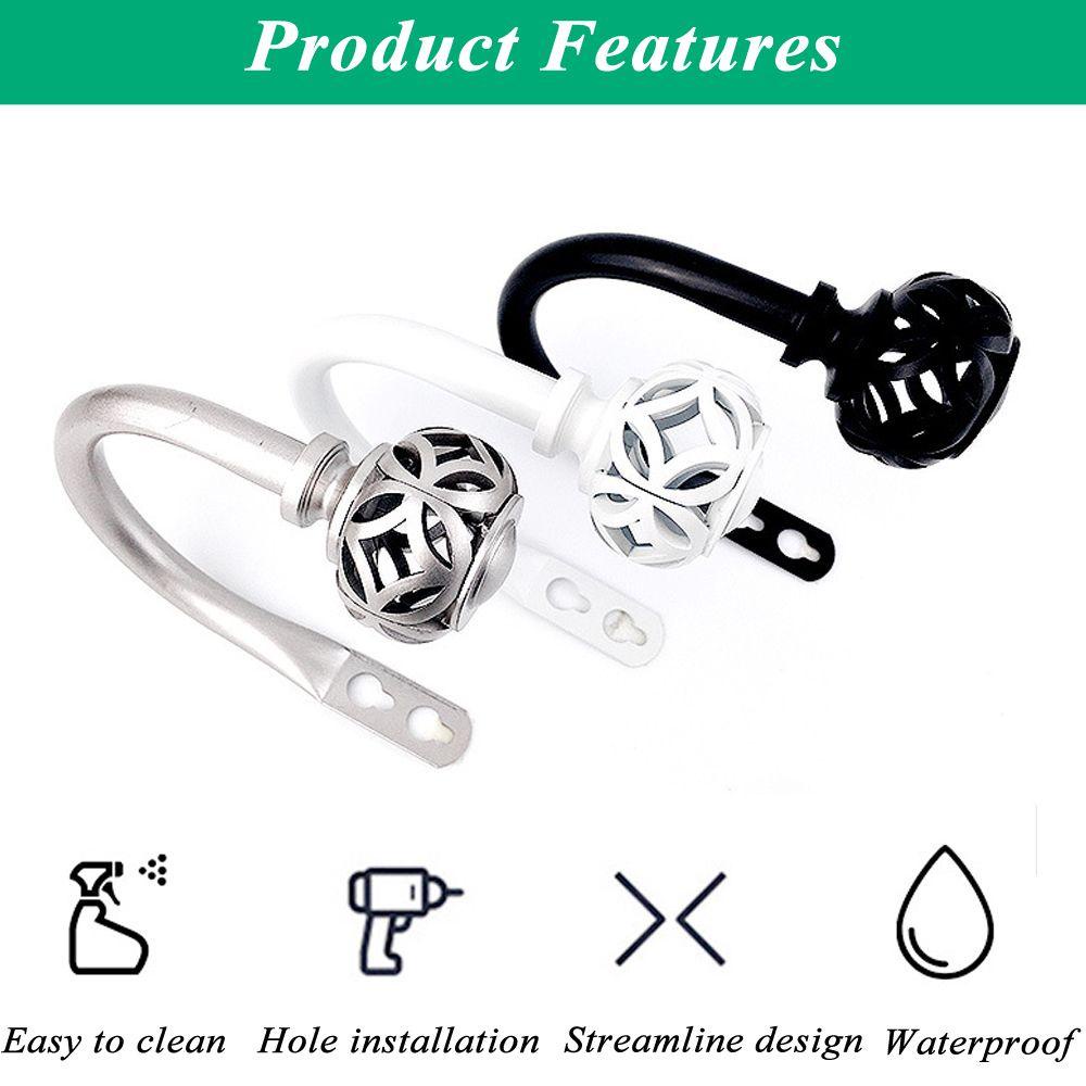 1 Cặp Móc Treo Rèm Cửa Hình Lồng Đèn Gắn Tường