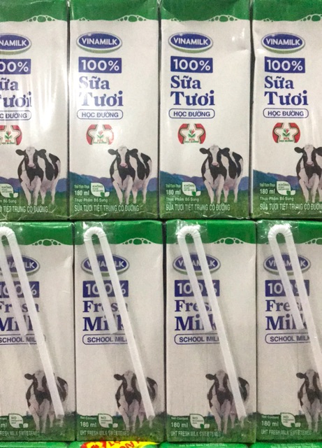 Sữa Tươi Vinamilk Có Đường Lốc 4 Hộp 180ml