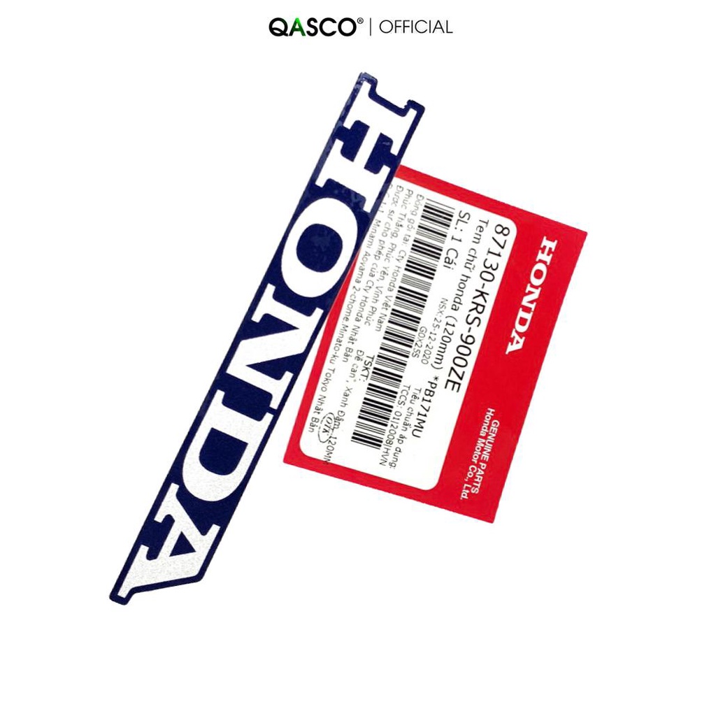 Tem chữ HONDA màu PB171MU kích thước 120mm