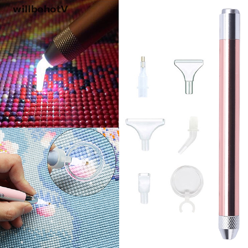 Bút vẽ kim cương eshylala bút khoan điểm chiếu sáng với công cụ thủ công kính lúp