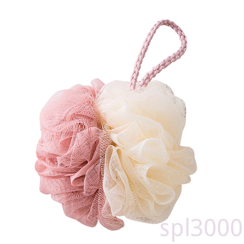 Bông tắm lưới 11cm nhiều màu sắc tuỳ chọn dùng vệ sinh cơ thể khi đi du lịch