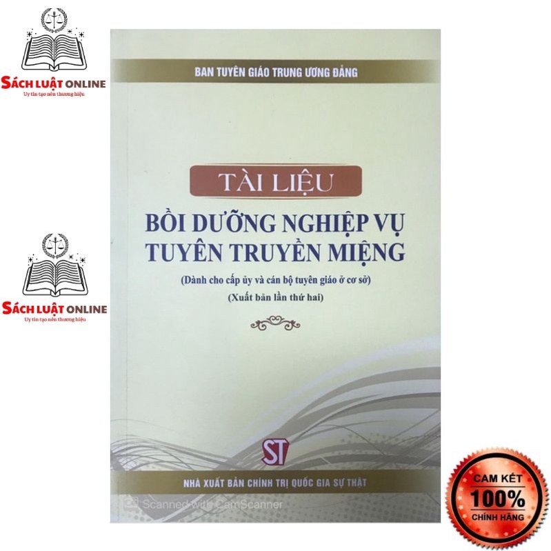 Sách - Tài liệu bồi dưỡng nghiệp vụ tuyên truyền miệng