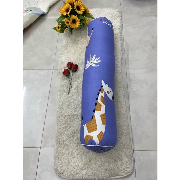 VỎ GỐI ÔM COTTONG ĐẦU VUÔNG CÓ KHOÁ KÉO TIỆN LỢI(kt 35*105cm)