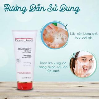 Sữa rửa mặt trắng da Chateau Rouge 200ml 😍😍😍