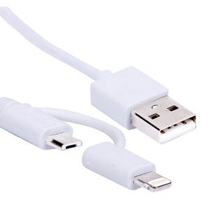 Cáp dữ liệu USB Miniso 2 trong 1 cho Apple:White