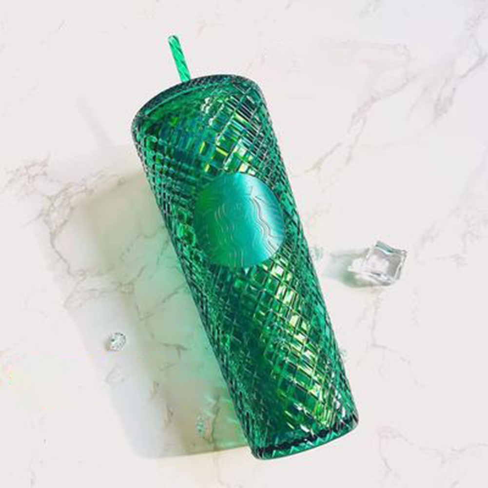 Cốc uống nước hai lớp sọc Starbucks dung tích 710m thân thiện với môi trường