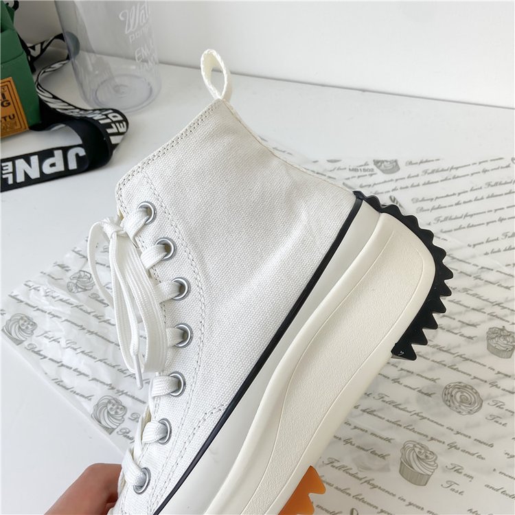 Fashionable Round Lace Up High Top Canvas Shoes for Women