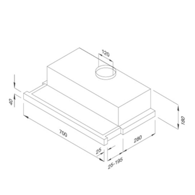 [FREESHIP HCM] Máy Hút Mùi Âm Tủ Malloca K1506 TC / K1507 TC - Công Suất Hút 500 m3