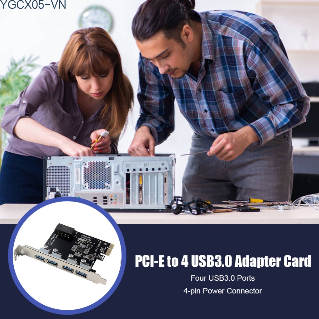 Card Chuyển Đổi Pci-E Sang Usb 3.0 + 4 Cổng Usb 3.0 Thẻ | BigBuy360 - bigbuy360.vn