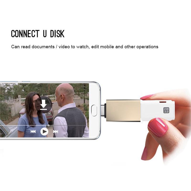 Type-C Phone OTG Alloy Adapter 3.0USB Converter For Android