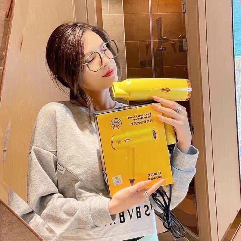 Máy sấy tóc kèm mỏ sấy 3 tốc độ gió hình vịt vàng G-Duck