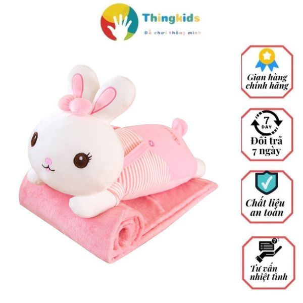 Mẫu chăn kèm gối hình thú các loại kích thước chăn 1m*1.6m - Thingkids