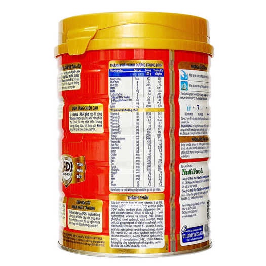 Sữa Bột Nutifood Grow Plus+ Đỏ - Hộp 900gr