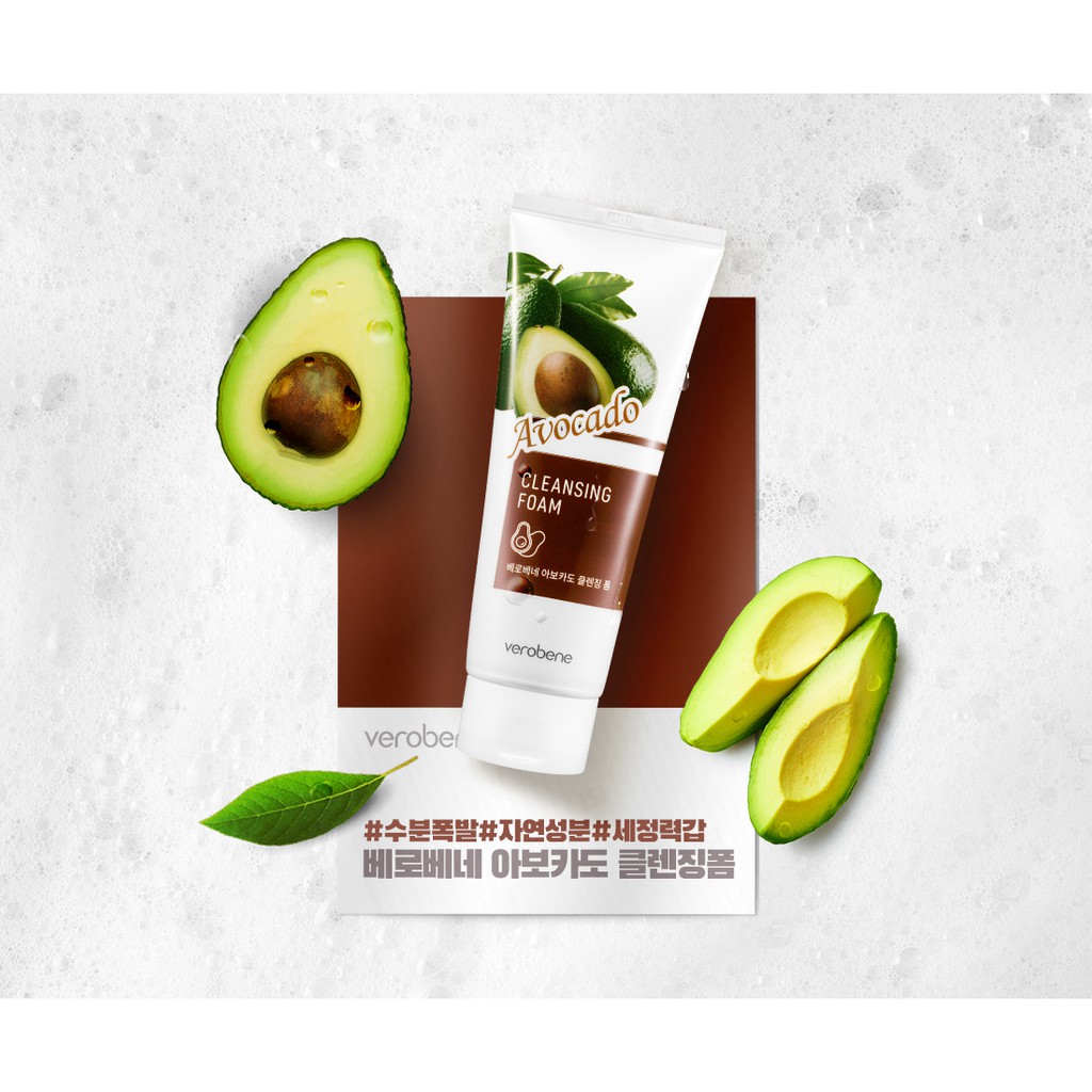 Sữa rửa mặt Bơ Verobene Avocado Cleansing Foam sáng mịn da 150ml | BigBuy360 - bigbuy360.vn