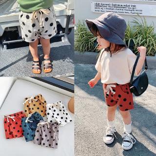 Quần short lưng thun rút dây cho bé gái
