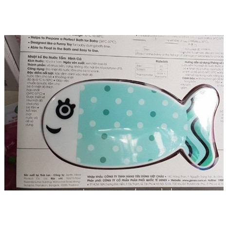 Nhiệt kế đo nước tắm hình cá Upass